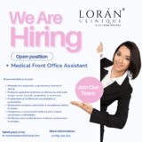 Receptionista, asistent manager